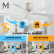 Atlas Irene-5H 42 inch Barn Wood Tone with Matte White Blades Flush Mount Paddle Fan